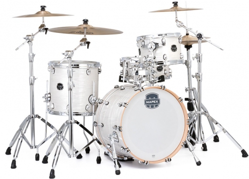 Mapex SVTE401X VW Saturn V Tour Edition 3-Piece Shell Pack In White Marine