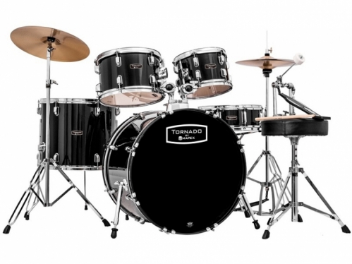 MAPEX TND5044TC DK Tornado 5-Piece Drum Kit (Black)