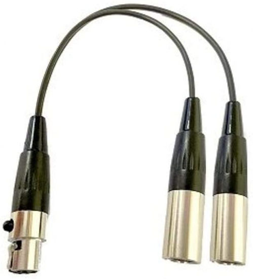 Prodipe AD-AL21 adapter cable - 2 x Mini XLR to 1 x Mini XLR.