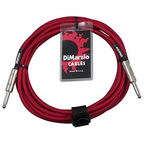 DiMarzio EP1710SSRD Overbraid Instrument Cable, red, 3m