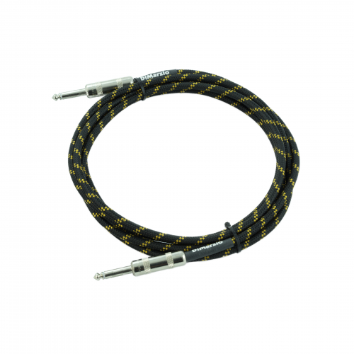DiMarzio EP1710SSBY Overbraid Instrument Cable, Black/Yellow, 3m