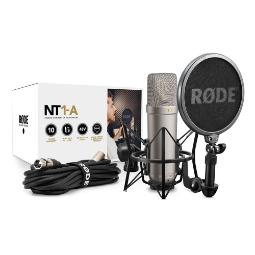 Rode NT1-A Kit studio condenser microphone with accessories