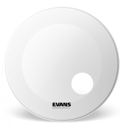 Evans EQ3 Resonant White 20″ drum tension for the bass drum