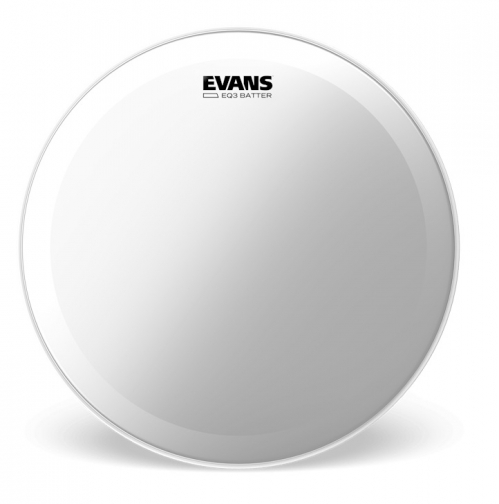 Evans EQ3 Clear 22″ drum string for the bass drum, transparent