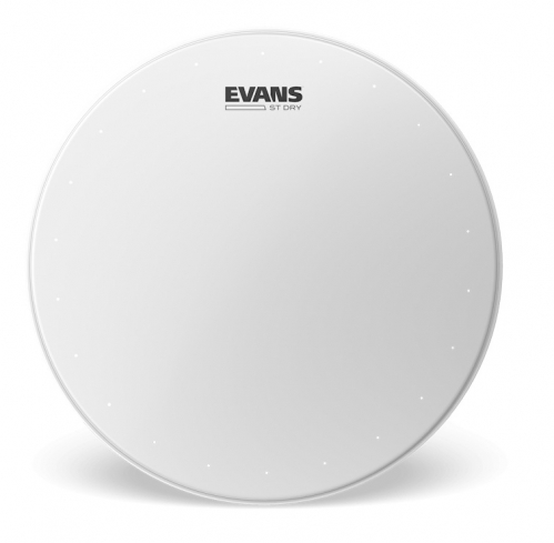 Evans ST Dry Coated 14″ drum head, coated