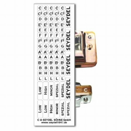 Seydel 905000W Key-stickers (white)