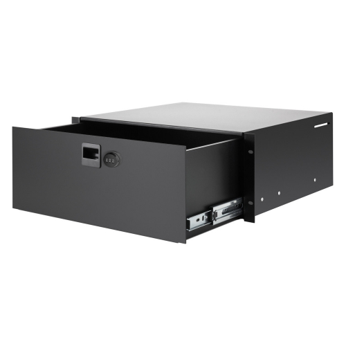  Adam Hall 19″ Parts 87404 CL Rack Drawer 4 U Steel with Built-In Combination Lock 