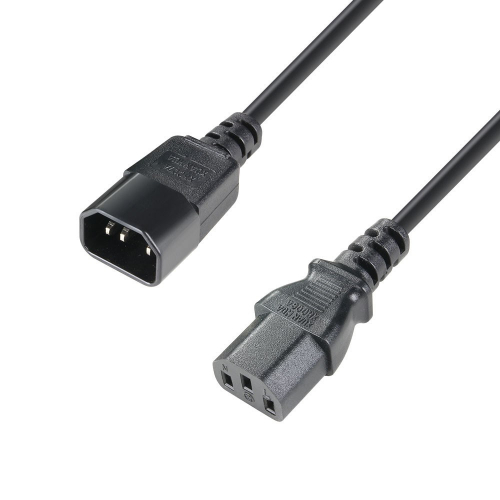  Adam Hall Cables 8101 KD 0050 IEC Extension Cable 3 x 1.0 mm²  0.5 m 