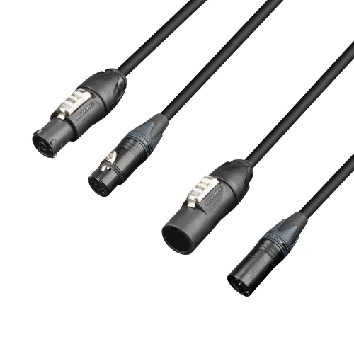  Adam Hall Cables 8101 PSDP5 1000 N DMX & power cable Neutrik ® powerCON TRUE1 TOP & Neutrik ® XLR 5-pin 10 m 