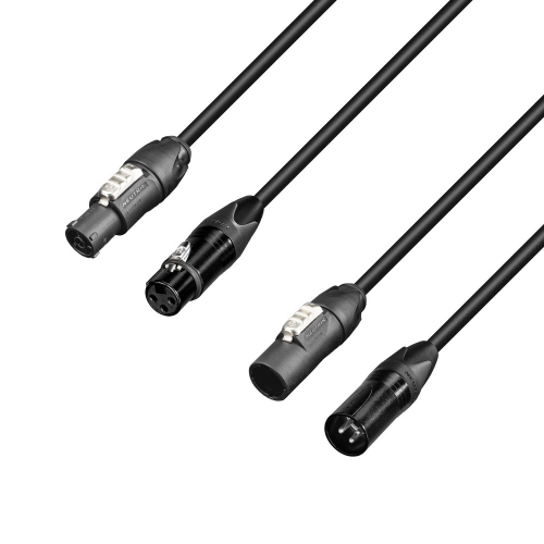  Adam Hall Cables 8101 PSDP 0150 N DMX & Power Cable Neutrik ® powerCON TRUE1 TOP & Neutrik ® XLR 1.5 m 