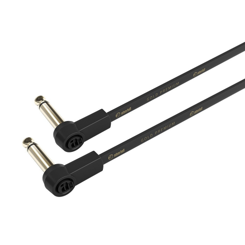 Adam Hall Cables K4 IRR 0120 FLM Flat Audio Cable, 6.3 mm Mono Gold Plug, 1.2 m 