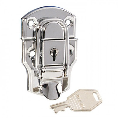  Adam Hall Hardware 1905 Drawbolt medium chrome-plated lockable 