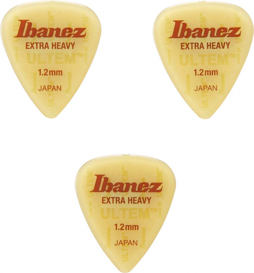 Ibanez BUL14XH12 flat pick ultem 3pcs/set, extra heavy 1,20mm