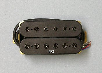 Ibanez 3PU1C3037R pickup inf3/neck w/logo hh wiring