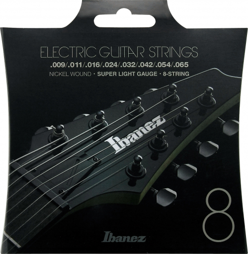 Ibanez IEGS8 string set 009-065 nickel wound, super light