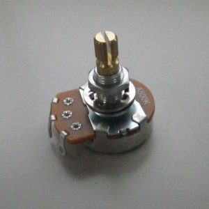 Ibanez 3VR00A0007 poti a500k,d24,d7.8 l10+l10, brass, knurl shaft