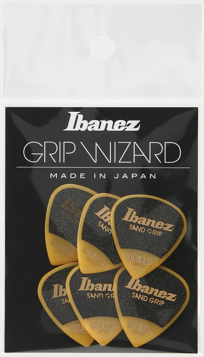 Ibanez PPA16XSG-YE flat pick 6 pack sand grip model