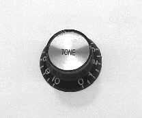 Ibanez 4KB4LA0010 control knob tone ar725 hat knob, black, white letters