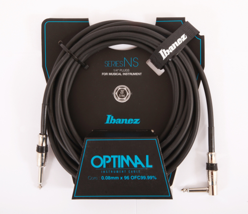 Ibanez NS20L guitar cable plug - plug 20ft 6,10m straight - right angle