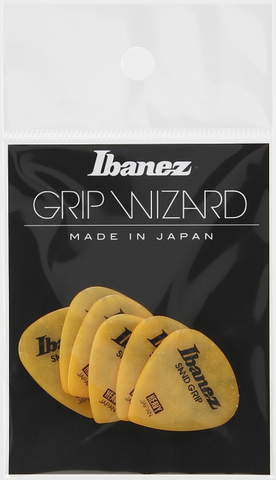 Ibanez PPA16HCG-YE flat pick 6 pack sand grip crack model