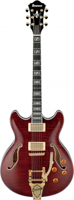 Ibanez EKM10T-WRD e-guitar 6-str. wine red incl. case, eric krasno