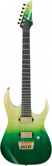 Ibanez LHM1-TGG e-guitar 6-str. transparent green gradation incl. gigbag, luke hoskin