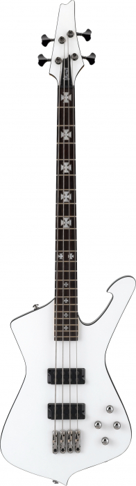 Ibanez SDB3-PW e-bass 4-str. pearl white incl. case, sharlee d′angelo
