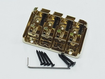 Ibanez 2BB4ACA024 bridge b300 bass gold, set of 4 pcs