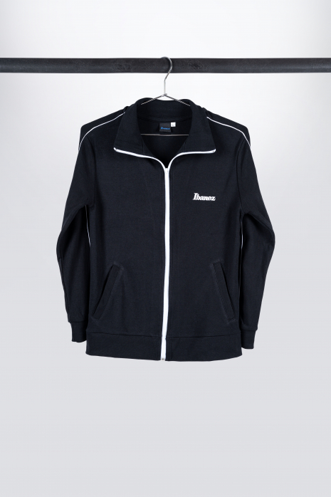 Ibanez ITT12-M tracksuit top black with white logo at shirtfront gr. m