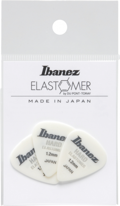 Ibanez BEL14HD12 flat pick elastomer 3pcs/set, hard