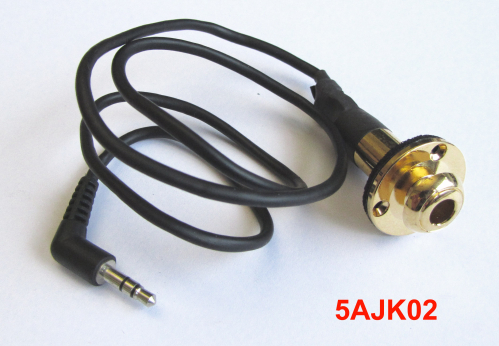 Ibanez 5AJK02 endpin outputjack gold, alte nr. 3jk-ae Ibanez 5AJK02 endpin outputjack gold, alte nr. 3jk-ae