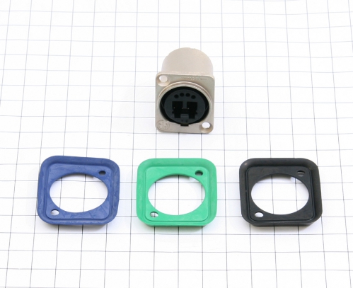 Neutrik NO2-4FDW optical panel socket LC-duplex