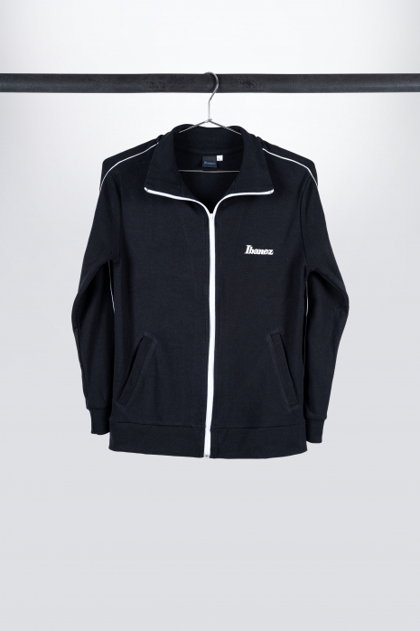 Ibanez ITT12-L tracksuit top black with wihte logo at shirtfront gr. l