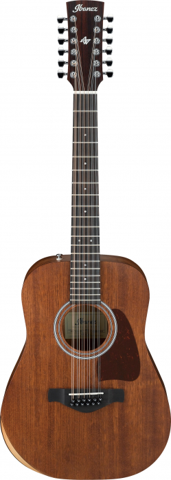 Ibanez AW5412JR-OPN acoustic guitar 12-str. open pore natural artwood, junior size, incl.bag