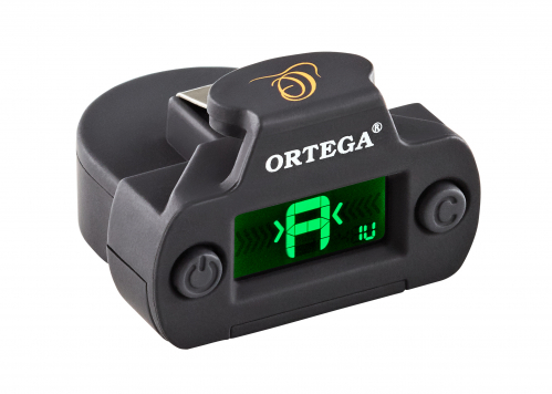 Ortega OCST-1BK soundhole tuner ortega multi mode u/g/b/c two color display