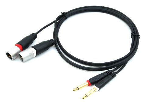 Procab REF708 cable 2xXLRm-2xjack 1,5m