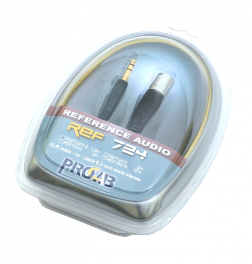 Procab REF724 cable TRS -> XLRm 1,5m