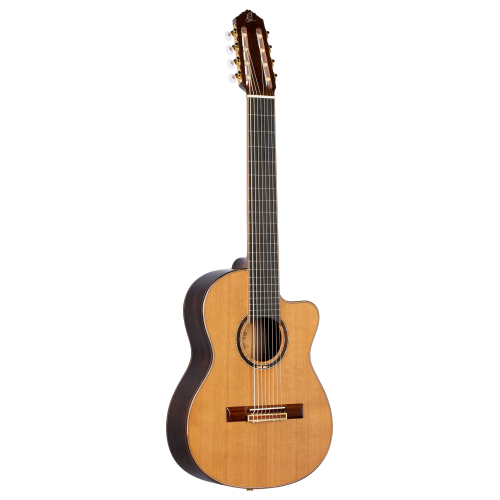 Ortega RCE159-8 #ylon 8-str. guitar ortega so. cedar top, slim neck with pu system, incl. gigbag