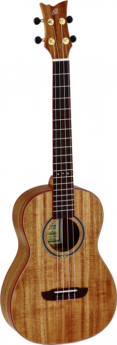 Ortega RUACA-BA ukulele baritone ortega acacia/solid, acacia top, open pore, die cast, incl. bag