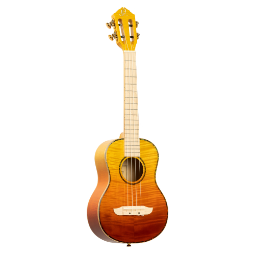 Ortega RUPR-TQB ukulele tenor ortega tequila burst,maple fretb.brid flamed maple top, back & sides