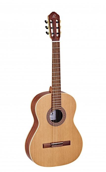 Ortega R189SN-25TH nylon 6-str.guitar 25th ortega granadillo / waln. fb/ 48 nut satin finish / anniv. bag