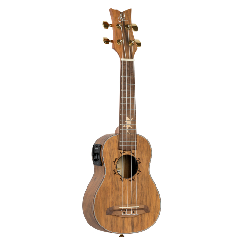 Ortega LIZARD-SO-GB ukulele soprano 4-str. ortega lizard inlays, satin, paldao with magusuke pre.,incl.gigbag