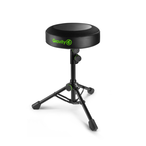  Gravity FD SEAT 1 Round Musicians Stool Foldable, Adjustable Height 