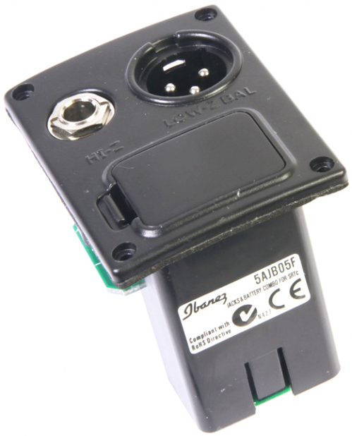 Ibanez 5AJB05F outputjack + battery holder combo unit with xlr srtc Ibanez 5AJB05F outputjack + battery holder combo unit with xlr srtc