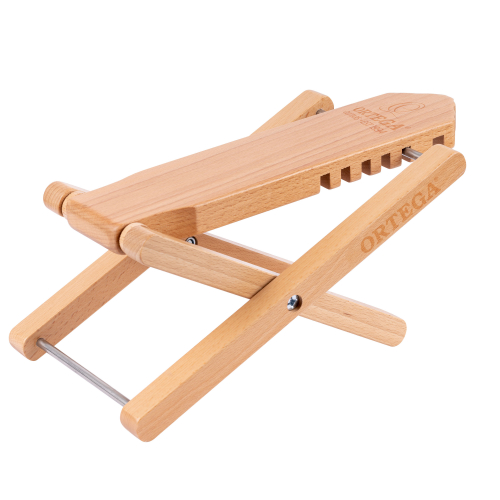 Ortega OWFS-1NT wooden foot stool ortega natural headstock design