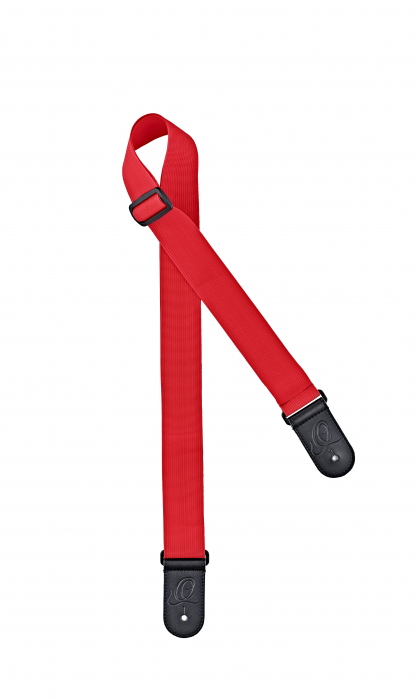 Ortega ONS50STD-RD guitar strap nylon ortega red, 5cm w. / up to 180cm l. ecomomy series