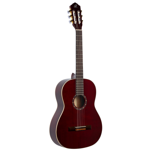 Ortega R131SN-WR nylon 6-str. guitar ortega wine red, so. cedar top incl. gigbag, small neck