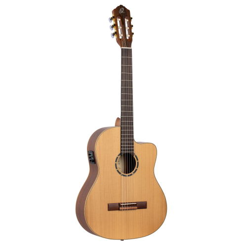 Ortega RCE131SN nylon 6-str. guitar ortega with pu-system, small neck so. cedar top, incl. gigbag