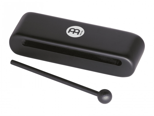 Meinl Percussion MWB2BK wood block, large meinl black incl. woodbeater