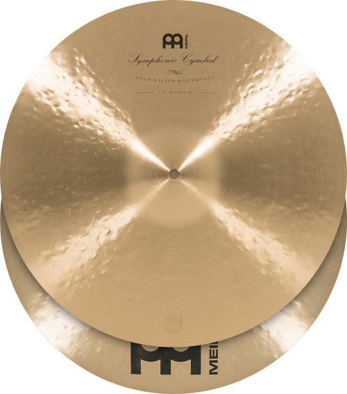 Meinl Cymbals SY-18M cymbal 18″ orch. pair meinl symphonic, medium traditional finish